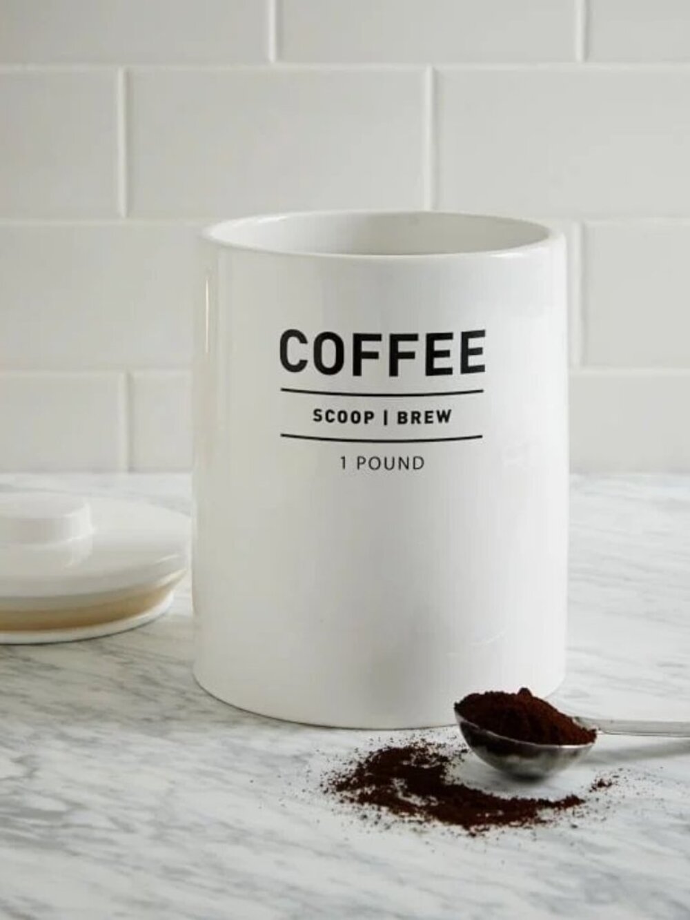 West Elm Utility Stoneware Coffee Canister